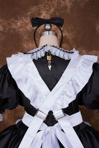 Sissy Maid Uniform - Lockable, Not A Fancy Dress Costume - Hand Made in the & - Picture 6 of 7