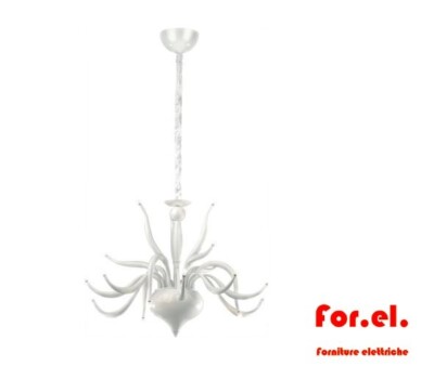 Ideal Lux ELYSEE SP18 IUX 058986 White Ceiling Chandelier