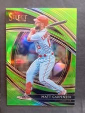 2020 Select Matt Carpenter Green Parallel 61/99 SP #131 Neon Premier Prizm