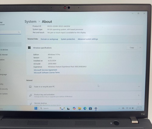 Ordinateur portable Lenovo ThinkPad T14 Gen 3 Core i7-1260P 16 Go RAM 512 Go W11 Pro - Photo 16/21