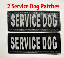 Service Dog Reflective Hook & Loop Patch for Support Dog barkOutfitters