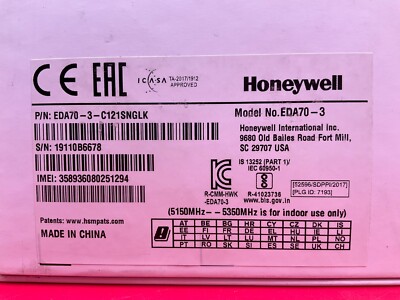 Honeywell ScanPal EDA70 Portable Data Terminal EDA70-3-C121SNGLK   ️  ️ NEW!