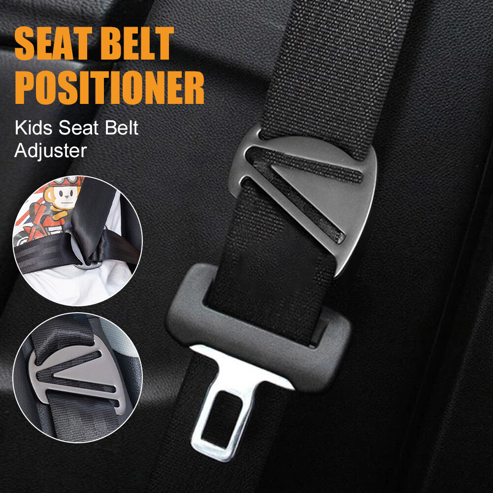 1x Car Safety Seat Belt Adjuster Locking Clip Belt Strap Clamp Shoulder Buckle 
