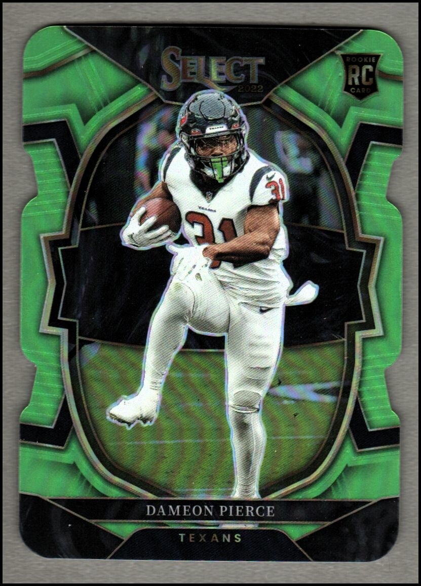 2022 Select Prizm Neon Green Die Cut #47 Dameon Pierce /299 - NM-MT