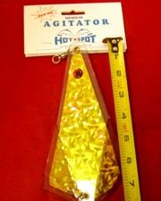 HOT SPOT - AGITATOR Flasher Medium - Gold Cracked Glass-  Lure #073 