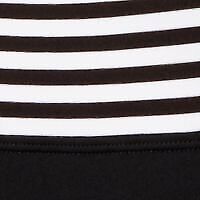 NIKE Women's Striped High-Neck One-Piece Swimsuit, X-Large, Black - Bild 3 von 3
