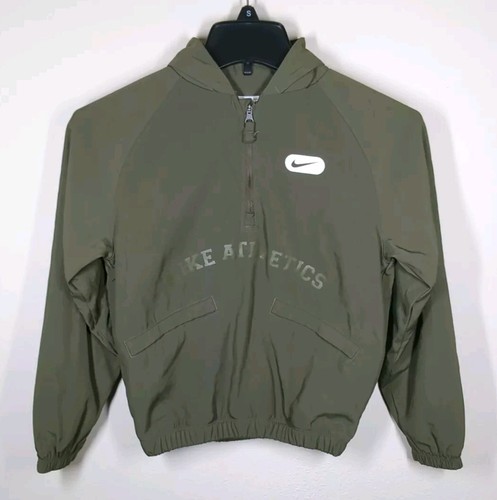 Nike Athletics Repel 1/2 Zip Training Hoodie Jacket Big Kids Size S Green - Picture 2 of 9