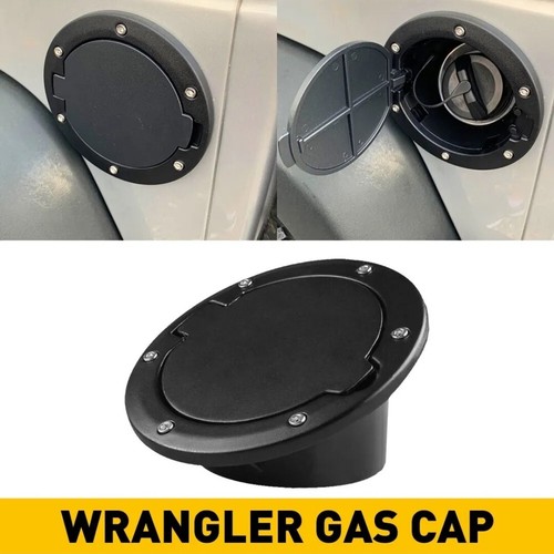 JeCar Aluminum Gas Cap Fuel Filler Door Cover for Jeep Wrangler 2007-2018 JK JKU - Picture 11 of 12