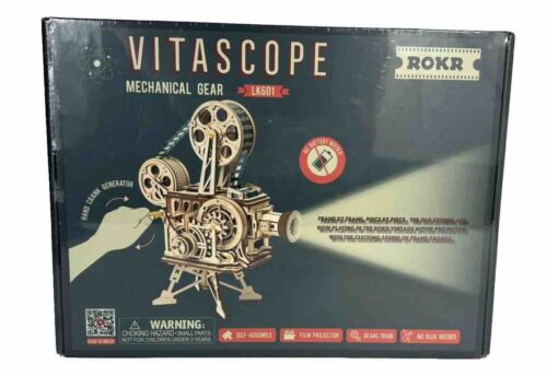 ROKR Robotime Filmprojektor Vitascope 3D Holz Puzzle mechanisch Modell Bausatz N - Bild 1 von 2