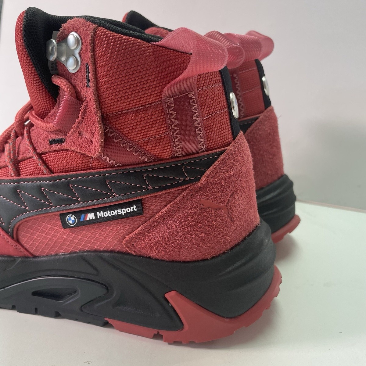 メル38794 Shop Red Mens Puma BMW MMS Rs-Trck Mid High Top Sneakers