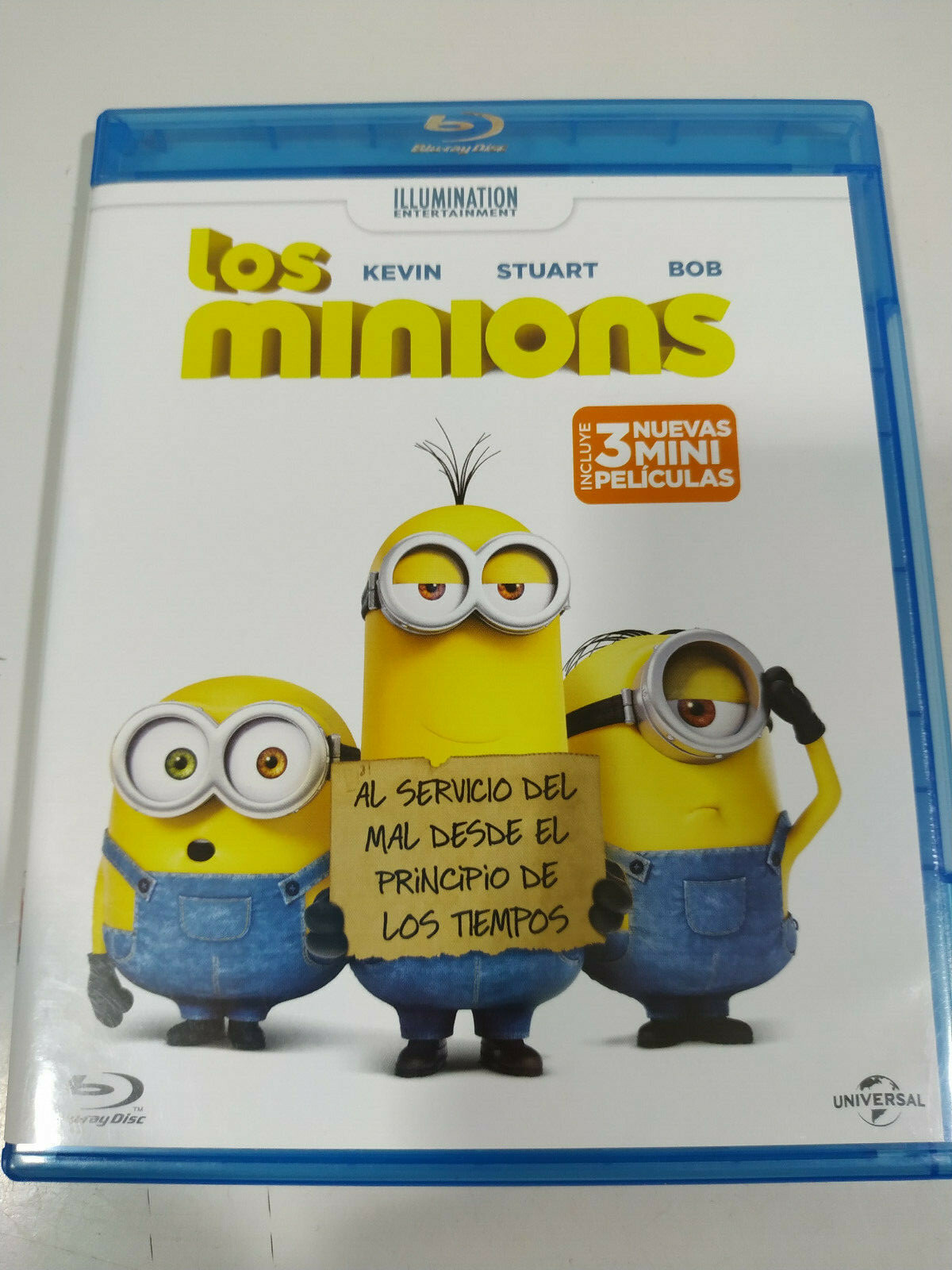 Los Minions + 3 Mini Movies - Blu-Ray Español Inglés ESP 3T