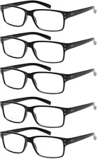 NORPERWIS Reading Glasses 5 Pairs Quality Readers Spring Hinge Glasses for Readi