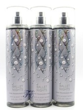 BATH  BODY WORKS BALLET NIGHTS BODY MIST SPRAY 8 FL OZ LOT OF 3 PCS 