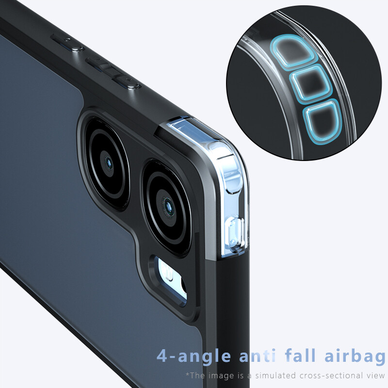 For vivo iQOO Neo9 Pro Luxury Shockproof Matte Soft Bumper Acrylic Cover Case