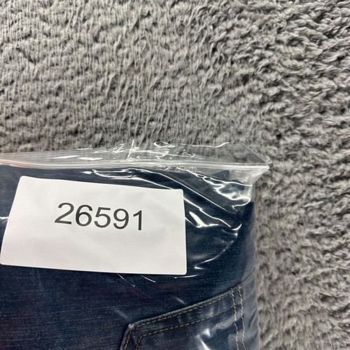 Levis 505 Jeans Mens 42x28 Blue Straight Stretch Denim Workwear - 第 9/9 張圖片