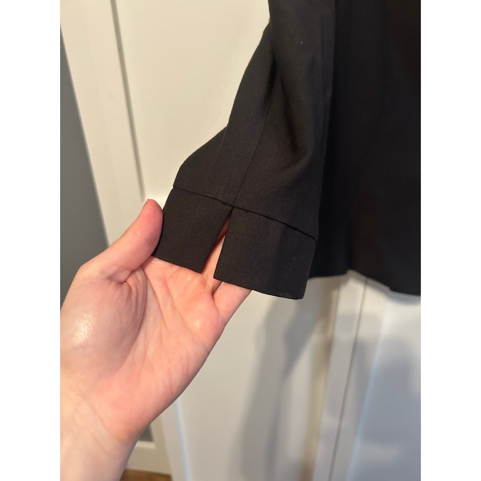 Armani Wool Blend Side Button Blazer 4 - image 7