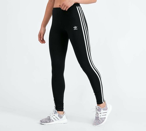 Adidas Originals 3-Stripes Women's Leggings black 8,10,12,14,16,18 | eBay