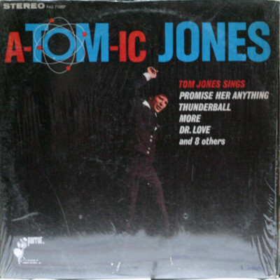 TOM JONES A-TOM-IC Jones Parrot PAS 71007 POP MALE VOCAL 1966 33RPM