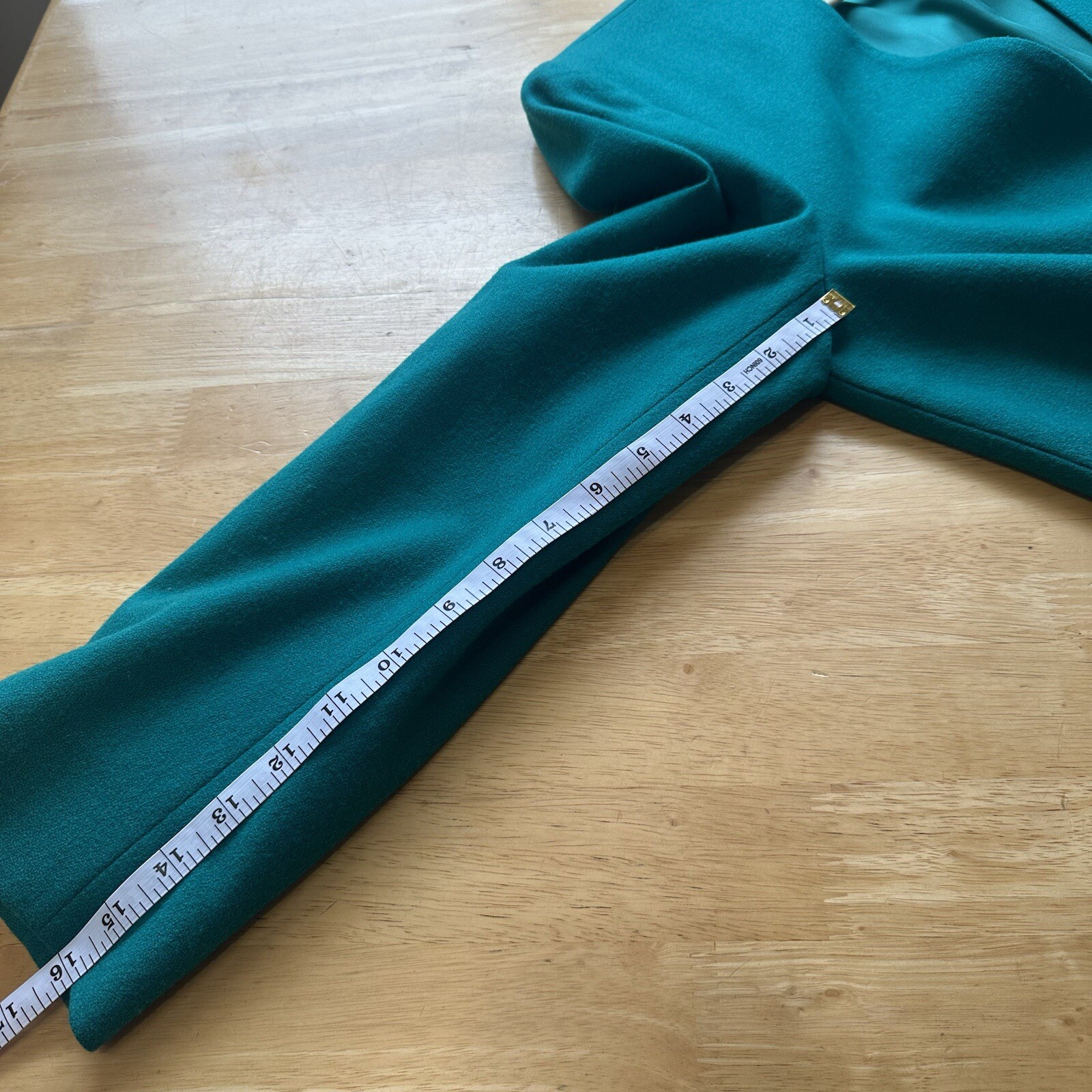 Pendleton 100% Virgin Wool Emerald Jade Green Ski… - image 8