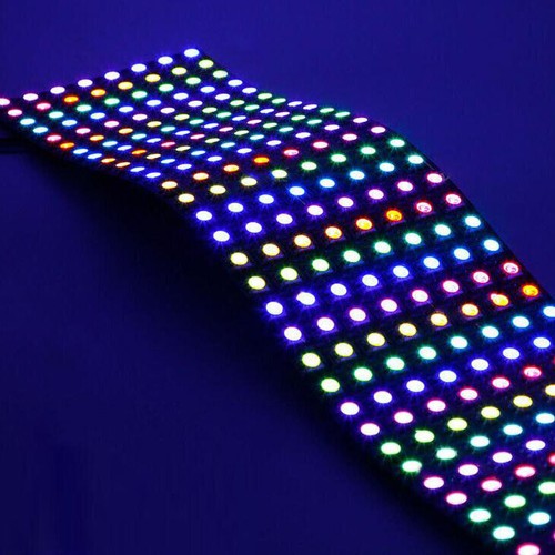 DC5V WS2812B RGB Flexible LED Panel Matrix Programmable Display Screen Lights - Picture 9 of 21