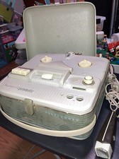 Telefunken Magnetophon Automatic Portable Reel To… Tape Recorder W/ Microphone