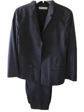Emporio Armani Womens Black cotton pant suit