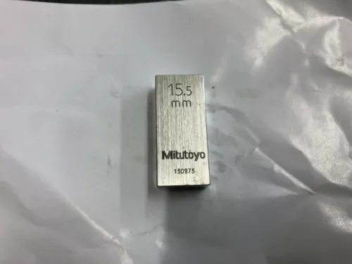 15.5mm Mitutoyo Steel Rectangular Gauge Gage Block