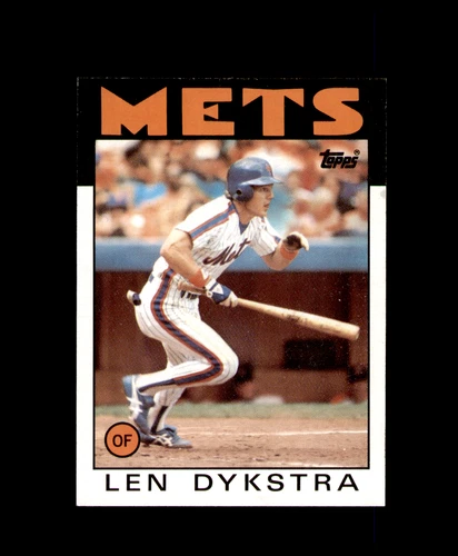 1986 Topps #53 Len Dykstra RC New York Mets