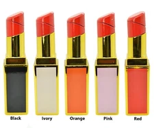 Lipstick Butane Cigarette Refillable Lighter 5 Colors