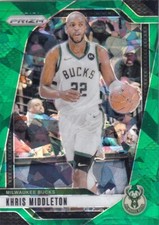 2024-25 Panini NBA Prizm No. 153 Khris Middleton Green Ice Prizm