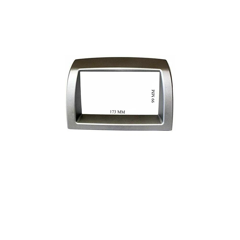 Mascherina autoradio Lancia Y Ypsilon 2DIN SILVER ARGENTO dal 2006 - Immagine 2 di 2