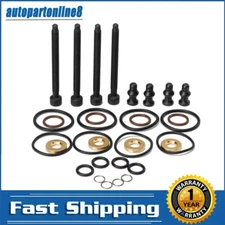 4x Seal Washer With Injector Clamp Bolts Kit For VW Audi Seat Skoda 1.9 2.0 Tdi