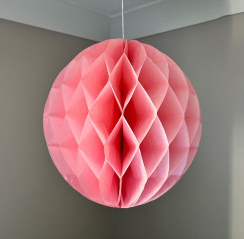 Honeycomb Paper Ball Colourful Wedding Party Hanging Decoration - 130 Variations - Picture 12 of 36