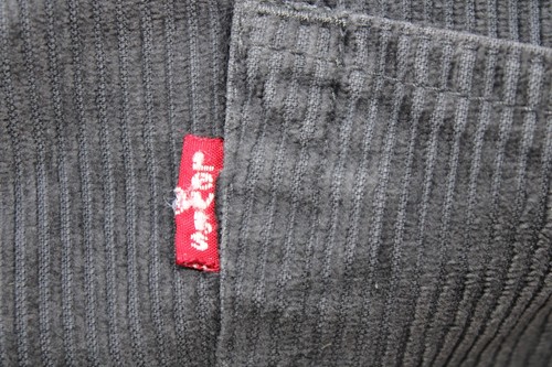 Mens Corduroy Levi 509 W32 L32 jeans Comfort Straight Leg Grey Cords Levi's - Picture 17 of 21
