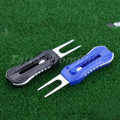 Stainless Steel Golf Divot Repair Golf Pitch Putting Green Fork Repair Tools