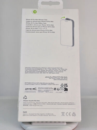 Genuine Apple iPhone 16 Pro Max Silicone Case w/Magsafe - Black - New - Picture 3 of 4
