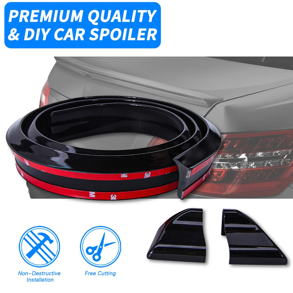 For Mercedes Benz E300 E320 E350 Trunk Spoiler Lip Car Rear Spoiler Exterior Kit Foto 3 de 4