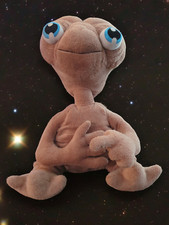 E.T. The Extra Terrestrial Plush Universal Studios 11" Alien Embroidered Eyes