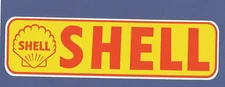 SHELL "PROMO" Sticker / Decal RETRO 50's 60's PETROL SERVICE STATION 20CM