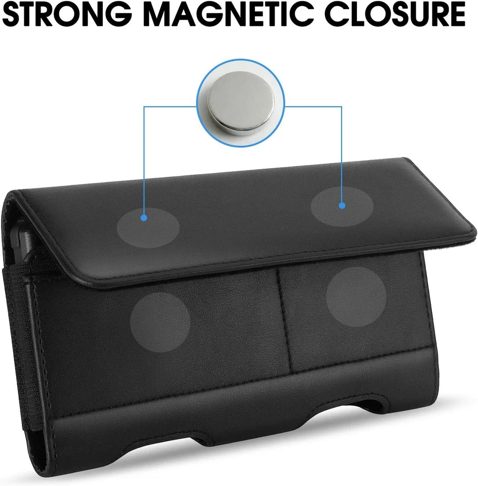 X2 NEM XL Cell Phone Belt Clip Leather Phone Holder Holster Carrying cover Pouch - Image 4 of 4