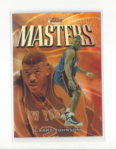 1997-98 Finest Refractor #179 Larry Johnson Knicks