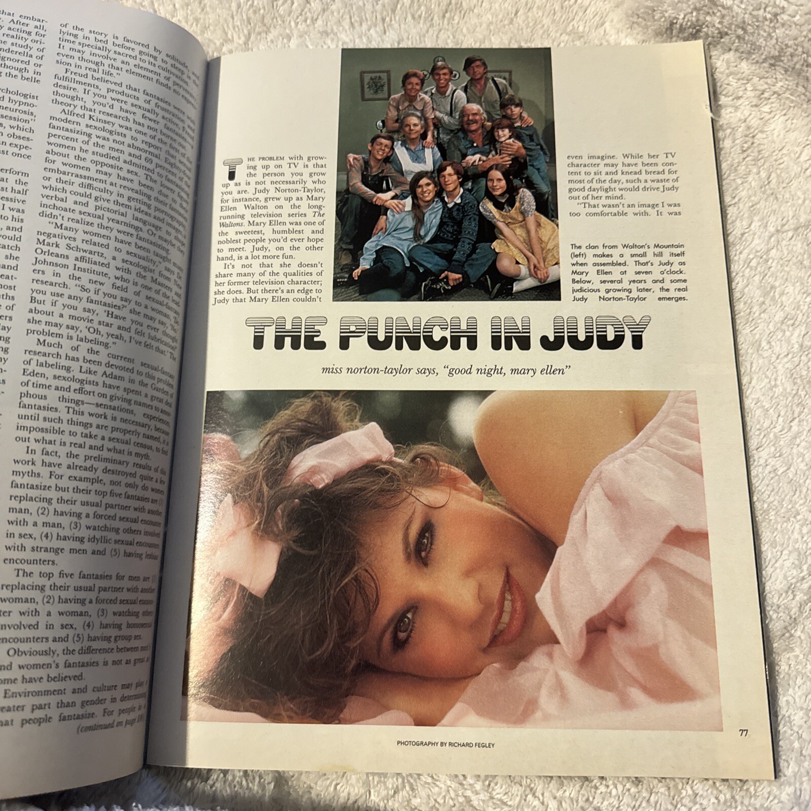 Playboy Magazine - August 1985 - Judy Norton Taylor Nude - The Waltons
