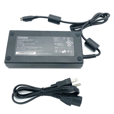 Genuine Chicony AC Adapter A12-230P1A 19.5V 11.8A 230W 4-pin Laptop Charger