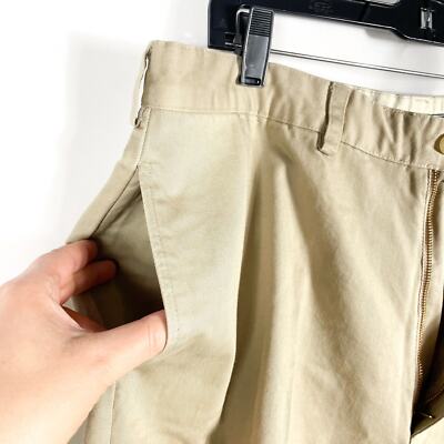 Polo Ralph Lauren Gordon Chino Pants Tan Flat Front Sz 38 x Polo Ralph Lauren Gordon Chino Pants Tan Flat Front Sz 38 x