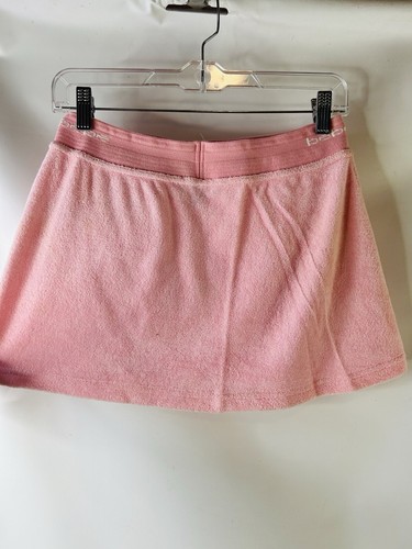 Vintage Y2K Bebe Womens Small Pink Terry Cloth Spell Out Mini Skirt Preppy - Picture 6 of 6