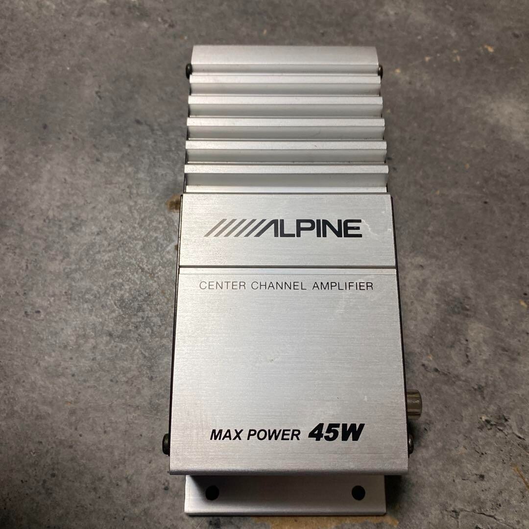 ALPINE SBS-0715 MAX100W/アンプ 45W セット Alpine SBS-0715 Center Speaker System & Amplifiers Good