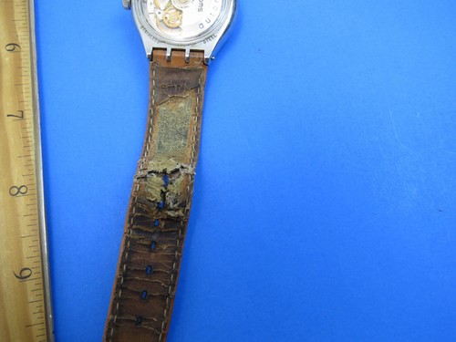 Reloj Mecánico Swatch MOVIMIENTO YAS107 Raro Automático Acero Suizo Esqueleto - Imagen 10 de 14