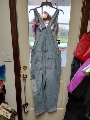 Neu mit Etikett Celebrity Pink Damen Junior Plus Boyfriend Overall Denim mittelblau XXL - Bild 2 von 2