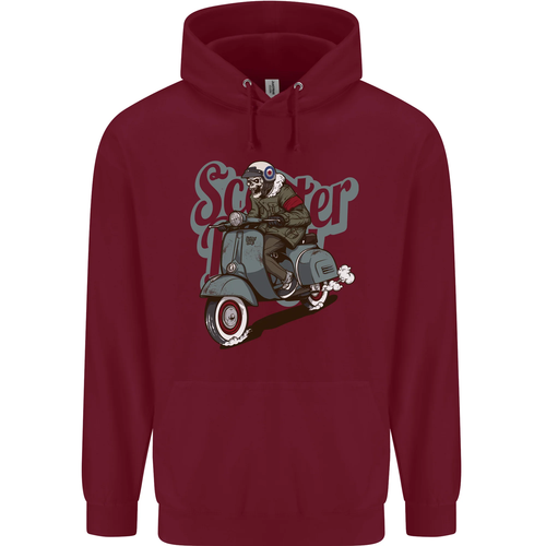 Scooter Skull Motorcycle MOD Biker Childrens Kids Hoodie - Picture 76 of 87