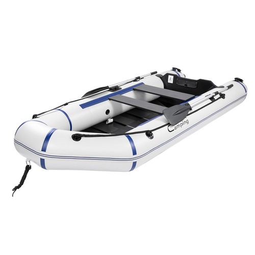 10ft Inflatable Boat Raft Fishing Dinghy Tender Pontoon Rescue Heavy Duty White - Picture 18 of 19